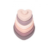 Bo Jungle Silikónová stohovacia hryzátka B-Silicone Hearts