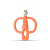 MATCHSTICK MONKEY TEETHER Hryzátko a zubná kefka ORANGE