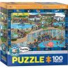 Eurographics - Puzzle Crazy akvárium - 100 dielov