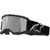 Okuliare VISION 5 CORP, ALPINESTARS (čierna, zrkadlové strieborné plexi) 2025
