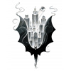 ZUTY Maľovanie podľa čísel - BATMAN V ČIERNOBIELEJ Rámovanie: bez rámu a bez vypnutia plátna, Rozmer: 40x50 cm