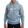 Alpha Industries Basic Hoody pánska mikina grey blue Veľkosť: 3XL, Farba: modrá
