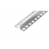 DL7/4 dilatačná lišta s výplňou 1/2 PU + 1/2 pryž, ACARA, nerez lesk V2A biela, 10 mm, 2,5 m