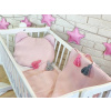Baby Nellys Detská vaflová 2 dielna sada Macko - starorůžová Baby Nellys 8596309219073