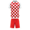Pánsky futbalový set Givova Dama, biela/ červená Veľkosť: L