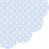 PAW servítky dots light blue 32cm