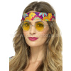 Okuliare - HIPPIE RETRO LENNON STYLE 60s - žlté, kovový rám