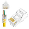 W-Star Konektor UTP RJ45EZ Cat6 1000ks 3U pozlátený 6SLD pass through RJ45EZC6T RJ45EZC6T
