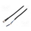 Připojovací kabel M8 PIN 4 přímý Dél 5m zástrčka 1A -10÷80°C