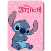 FARO Fleece deka Lilo and Stitch ružová
