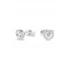 Swarovski manžetové gombíky pánske kovové swarovski kryštál UNA 5761046 strieborná ONE SIZE