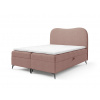 Manželská boxspring posteľ s úložným priestorom Ambra 180x200 - ružová