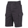 MFH Bermudy BW moleskin, čierna-stonewashed - 4XL