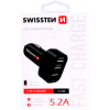 Swissten CL adaptér 3x USB 5,2A power