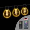 Smart sveteľná reťaz - 100-240V - 25 ks teplých bielych LED - 15 m - Bluetooth