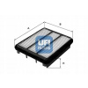 UFI VZDUCHOVÝ FILTER HYUNDAI TERRACAN 2.5TD 2.9CRDI