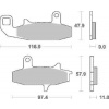 Brzdové destičky Brembo přední SUZUKI DR 650 RSE (90-95) rok 90-95