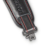 Blaser Řemen Blaser, Monza, černá kůže v kombinaci s červeným obšitím a nápisem Monza