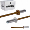 Hliníkové trhacie nity 4 x 12 mm RAL 8003 500 ks Etanco