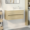 Skrinka pod umývadlo, dub sonoma 90x38,5x45cm, kompozitné drevo-ForU-849638