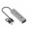USB Hub I-TEC CAHUBMETAL2A2CPD 4 porty