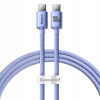 Baseus CAJY000605 Crystal Shine Series Dátový USB-C - USB-C 100W, 1,2m