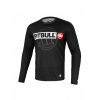 PitBull West Coast - Pánsky LS Rashguard Performance Mesh HILLTOP SPORTS Čierny 3XL