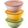 Guzzini 29260652 Kuchynské dózy Kitchen Active Design 16 cm teplé farby 3 ks