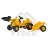 Rolly Toys Šľapací nakladač s prívesom CAT