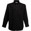 Fruit of the Loom F.O.L. | Oxford Shirt LSL Košele Oxford s dlhým rukávom_16.5114 Farba: black, Veľkosť: XXL