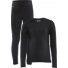 Dětský funkční set CRAFT CORE Warm Baselayer - černá Velikost: 134