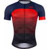 FORCE dres F ASCENT, krátký rukáv,modro-červený Velikost: M