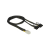 DELOCK 85455 Delock PCI Express napájecí kabel 6 pin samice 2 x 8 pin samec 30 cm (85455)