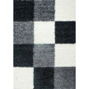 Vopi Kusový koberec Life Shaggy 1501 black (Varianta: 80 x 150 cm)