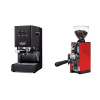 Gaggia Classic E24, black + Eureka Mignon Libra 65 All Purpose, CR ferrari red