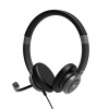 PORT CONNECT ON'R 300 Stereo headset ACTIVE OFFICE s mikrofonem USB-A/USB-C, černá