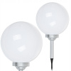 Solárna zatĺkacia lampa Saska garden biela 62 cm 1 ks