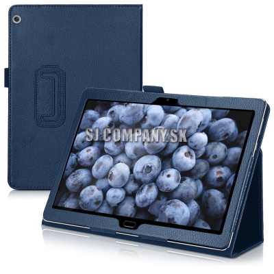 Kožený obal Huawei MediaPad M3 Lite 10 – Stand – modrá