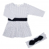 Dojčenské bavlnené šatôčky s čelenkou New Baby Teresa II - 62 (3-6m)