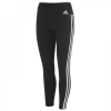 adidas Essentials 3 Stripe Leggings Womens Black/White L (16-18)