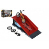 Skatepark bicykel prstový skrutkovací s rampou plast 10cm s doplnkami 3 farby