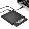 Externá CD DVD-ROM USB 2.0 mechanika pre notebooky a počítače, čierna