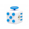 Fidget Cube antistresová kostka Bílo-modrá