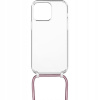 Fixed Pure Neck s ružovou šnúrkou na krk pre Apple iPhone 14 Pro FIXPUN-930-PI