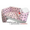 3-dielna sada mantinel s obliečkami + zavinovačka zadarmo - Baby Panda, ružová, D19