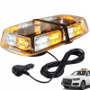 LED VÝSTRAŽNÉ SVETLO 12/24 V S MAGNETICKOU ZÁKLADŇOU A 17 REŽIMAMI ZÁBLESKOV