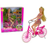 Lean Toys Bábika na bicykli
