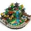 Ázijský Panda raj a vodopád mini stavebnica HY9201001-822