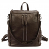 Dámsky hnedý hovädzí kožený batoh MiaMore 01-061 DOLLARO 33 x 33 x 16 cm
