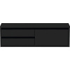 Kúpeľňová skrinka pod umývadlo Sanox Loft čierna matná 160,2 x 48 x 45 cm